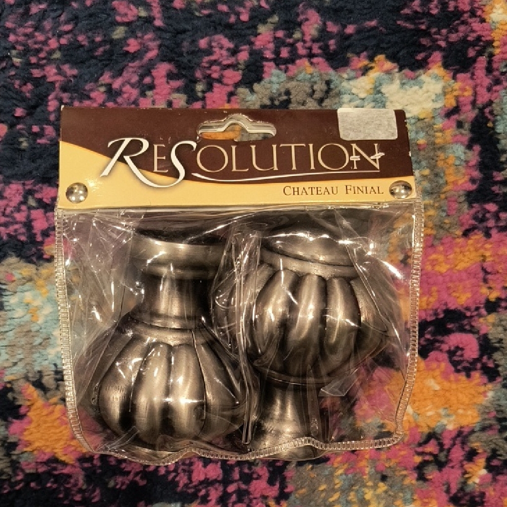 Revolution Chateau Finial in Nickel Finish